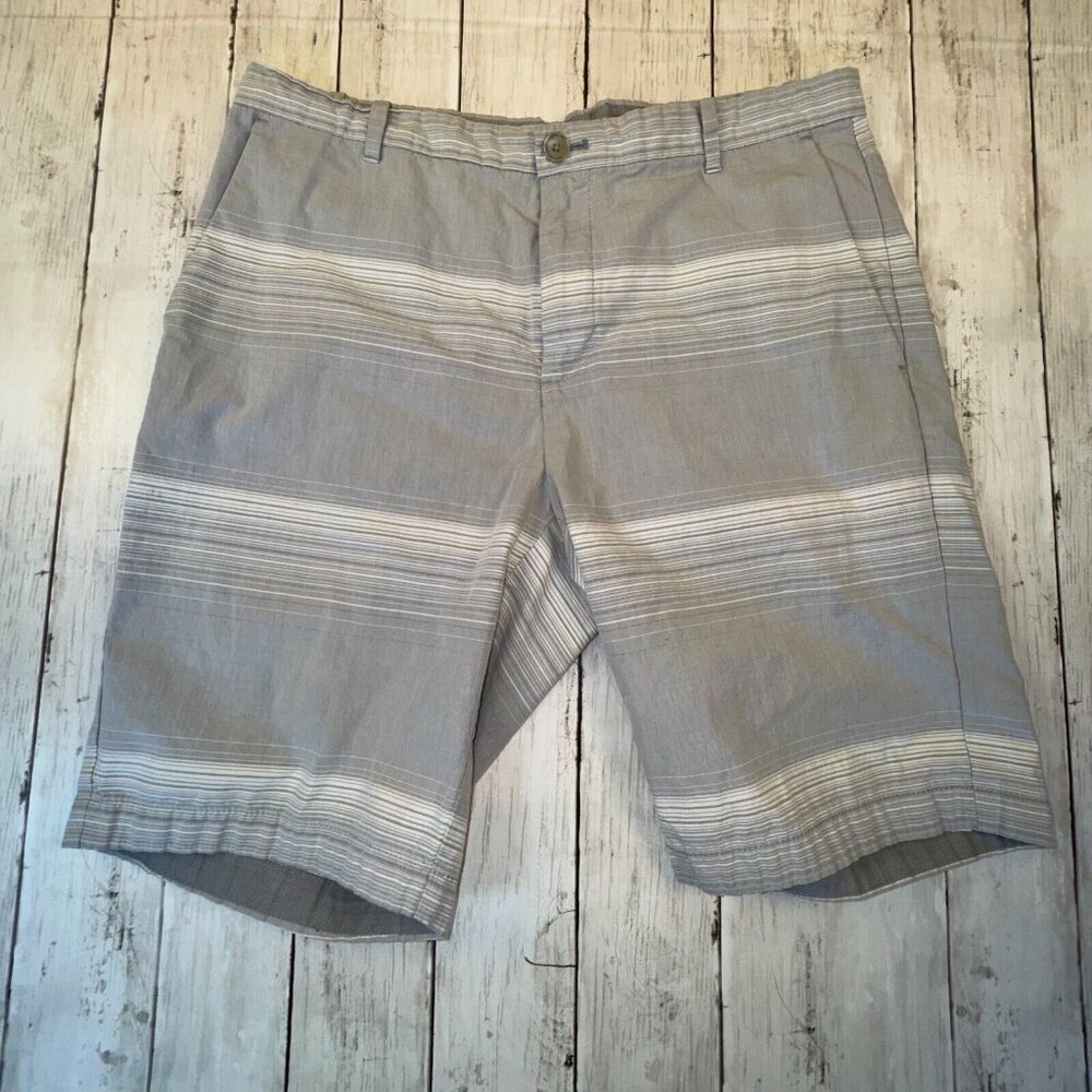 Calvin Klein Men's Light Gray Striped Shorts